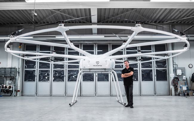 Грузовой дрон от Volocopter сможет поднимать до 200 килограммов Грузовой дрон от Volocopter сможет поднимать до 200 килограммов